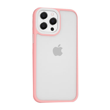 iPhone 14 Pro Max Compatible Case Cover With Shockproof Hybrid Bumper Candy Colour in Pink